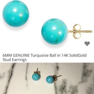 Turquoise stud earrings
